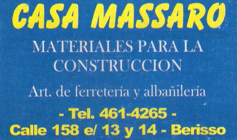 Casa Massaro Materiales para la Construcción