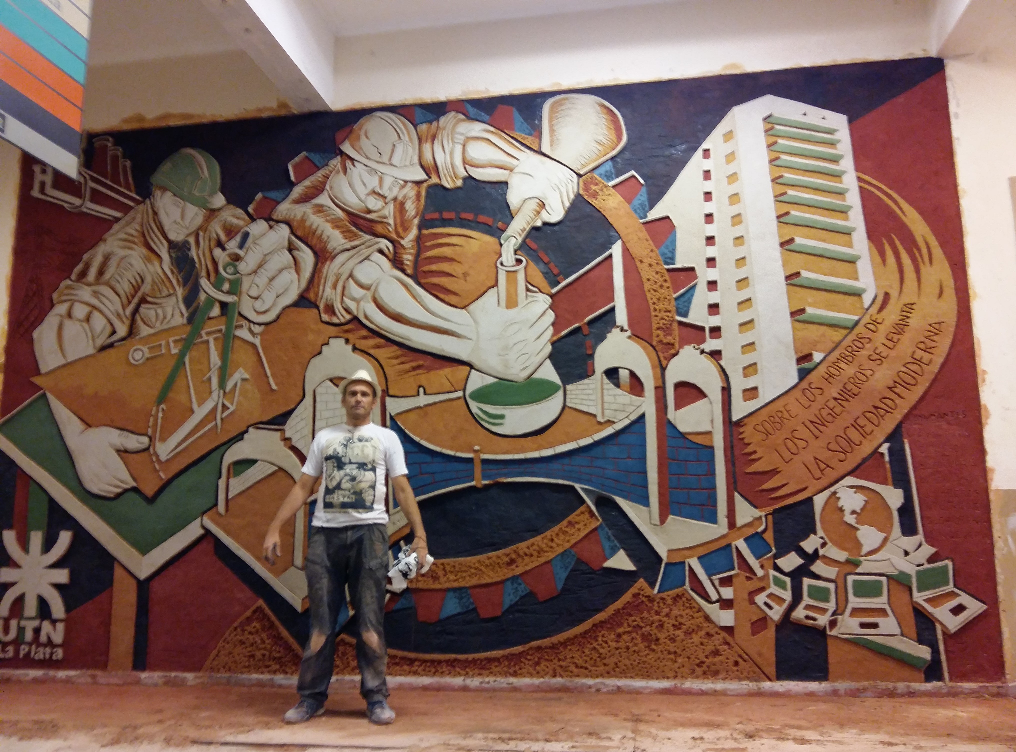 Mural de La Universidad Tecnológica Nacional.