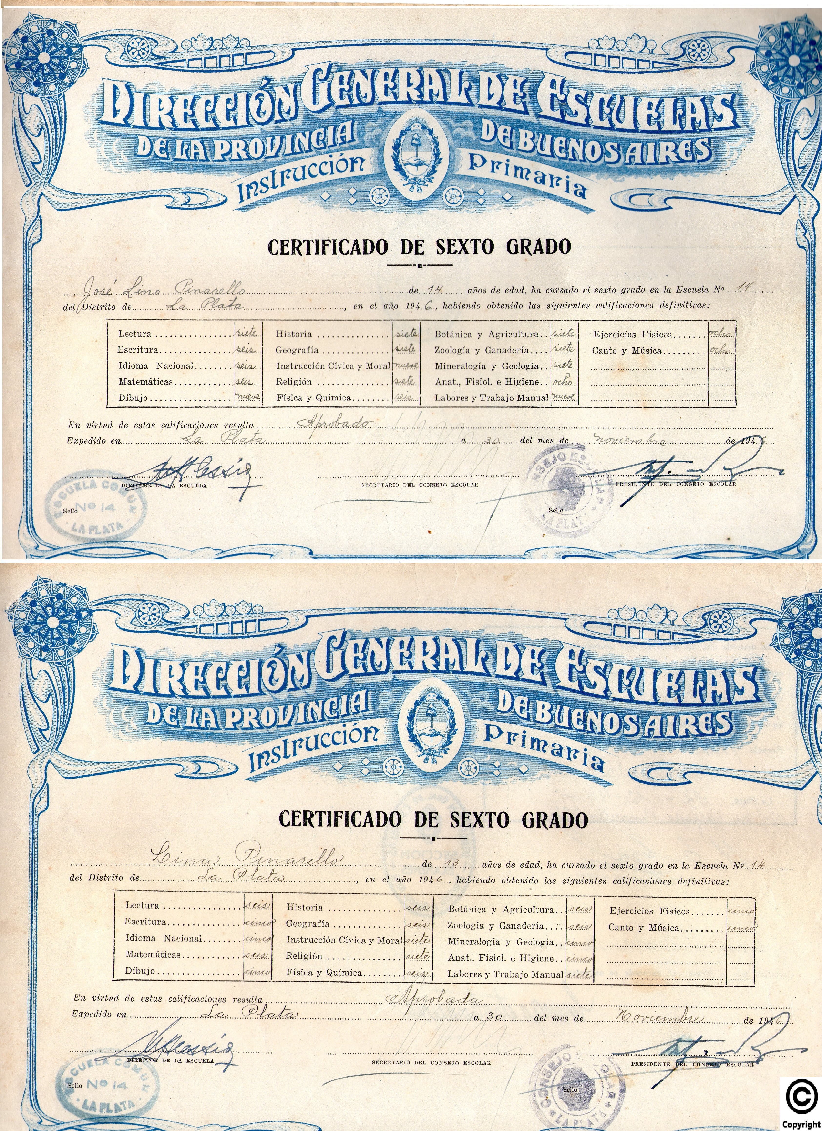 Certificados Escolares